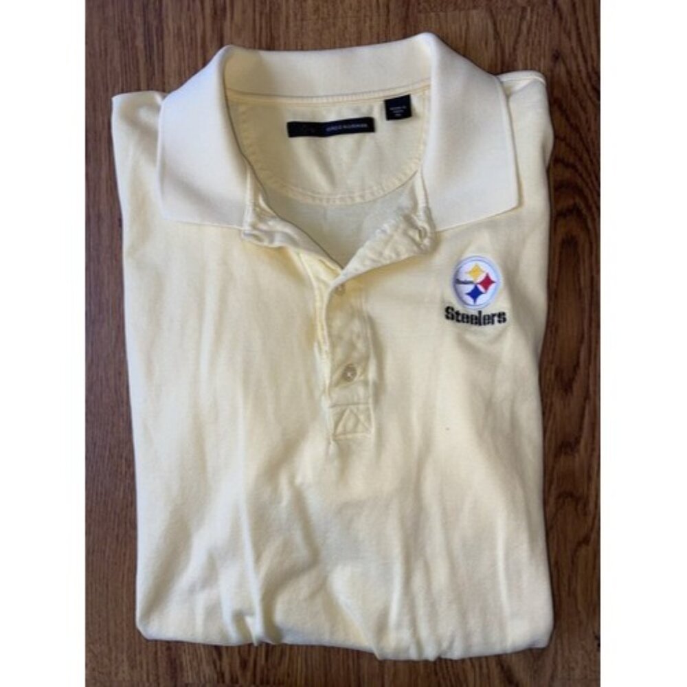 Greg Norman Brand Pittsburgh Steelers Mens Polo Shirt XL